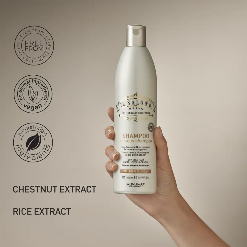 Alfaparf Milano Il Salone Milano Glorious tápláló sampon a károsult hajra 500 ml