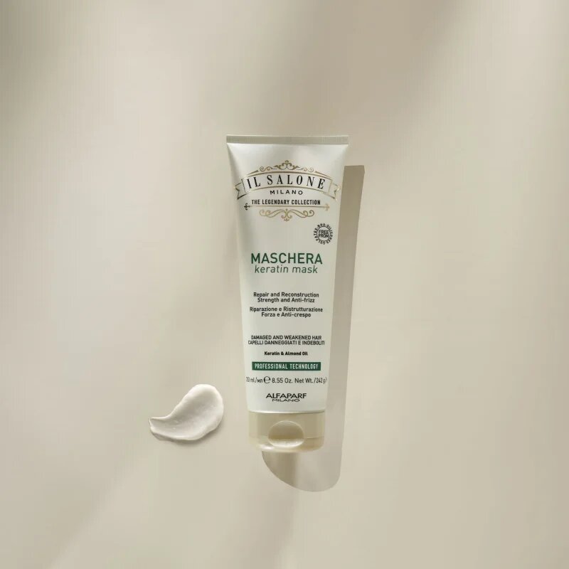 Alfaparf Milano Il Salone Milano Keratin helyreállító hajpakolás töredezett károsult hajra 250 ml