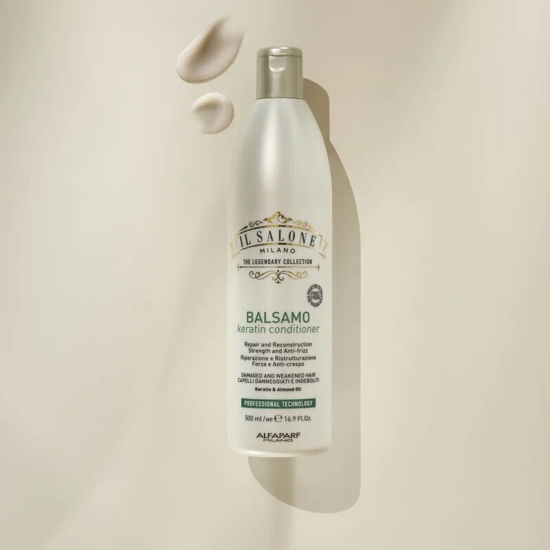 Alfaparf Milano Il Salone Milano Keratin megújító kondicionáló a károsult hajra 500 ml