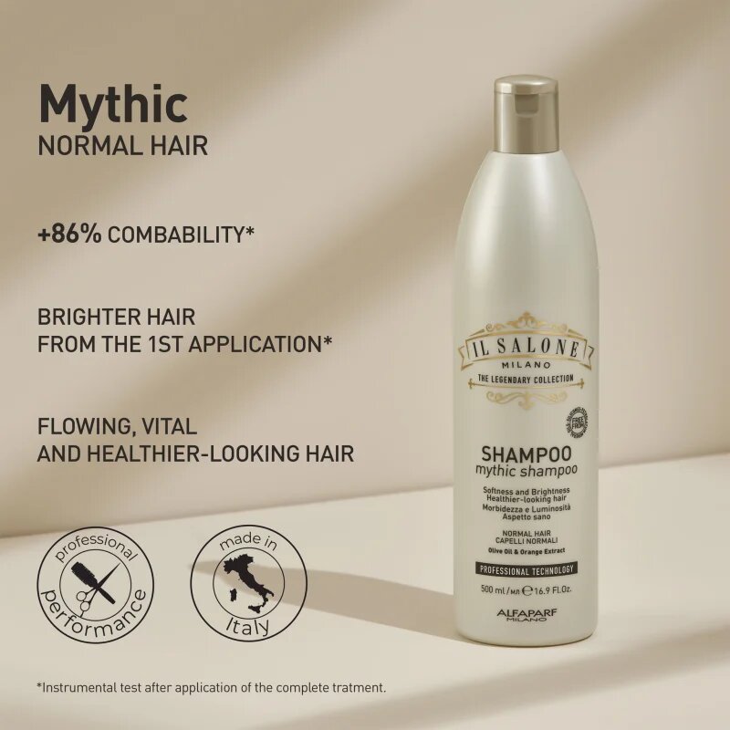 Alfaparf Milano Il Salone Milano Mythic sampon normál és száraz hajra 500 ml