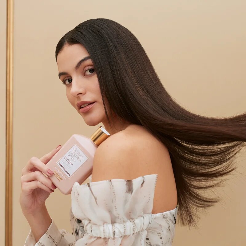 Alfaparf Milano Keratin Therapy Lisse Design finom állagú sampon a fénylő és selymes hajért 250 ml