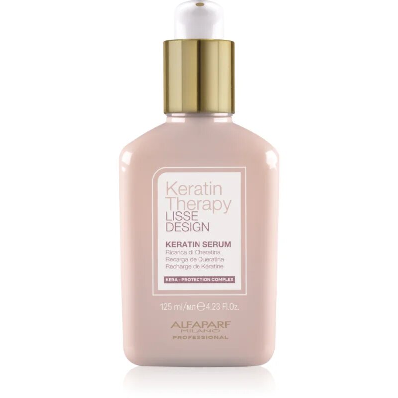 Alfaparf Milano Keratin Therapy Lisse Design hidratáló szérum a fénylő és selymes hajért 125 ml