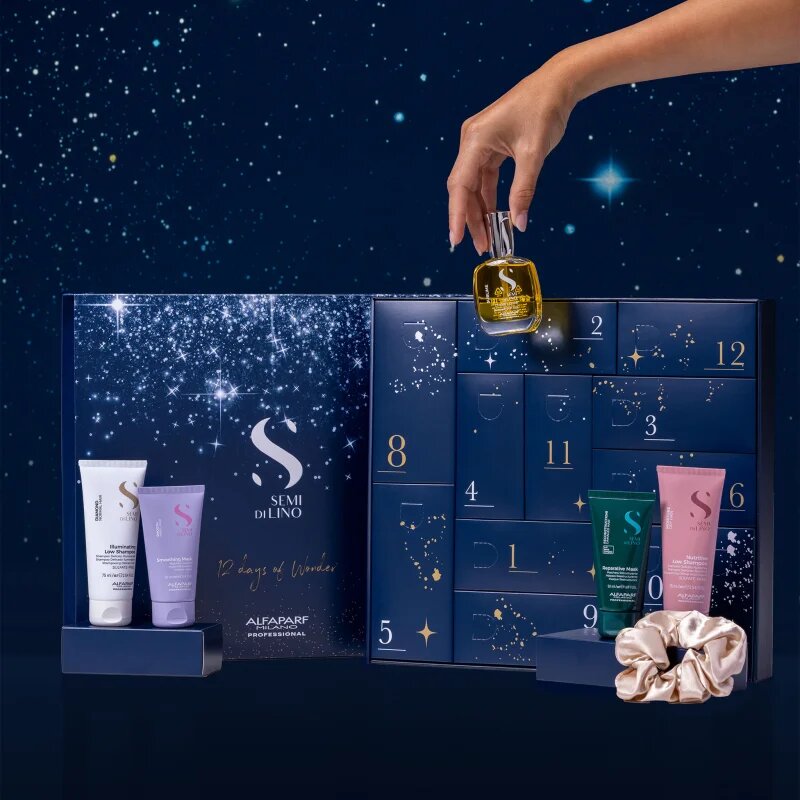 Alfaparf Milano Semi di Lino Advent Calendar ádventi naptár a szép hajért és bőrért