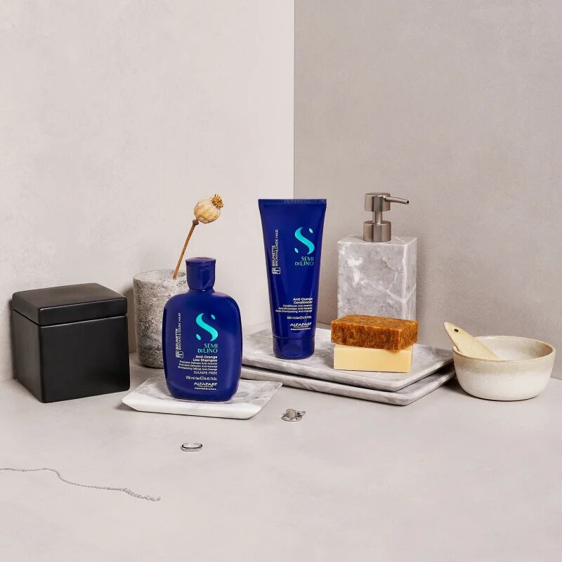 Alfaparf Milano Semi di Lino Brunette tonizáló kondicionáló semlegesítő réz alaptónusok 200 ml