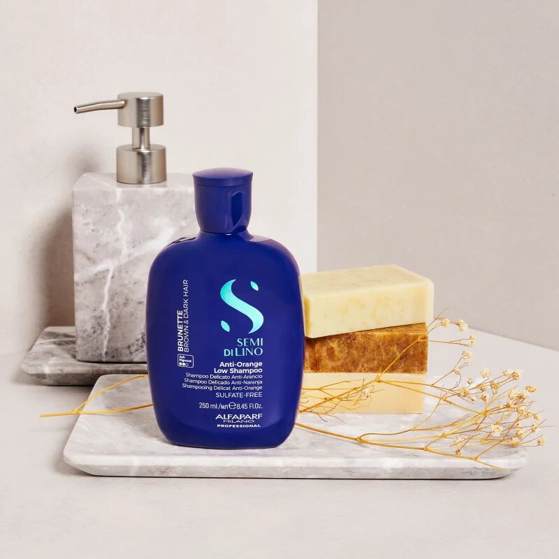 Alfaparf Milano Semi di Lino Brunette tonizáló sampon semlegesítő réz alaptónusok 250 ml