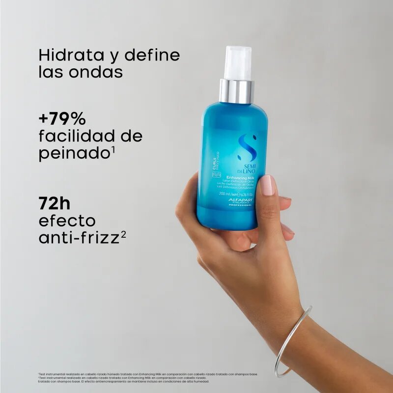 Alfaparf Milano Semi Di Lino Curls Enhancing Milk formázó tej minden típusú göndör hajra alkalmas 200 ml
