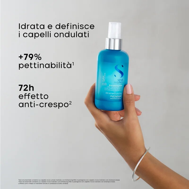Alfaparf Milano Semi Di Lino Curls Enhancing Milk formázó tej minden típusú göndör hajra alkalmas 200 ml
