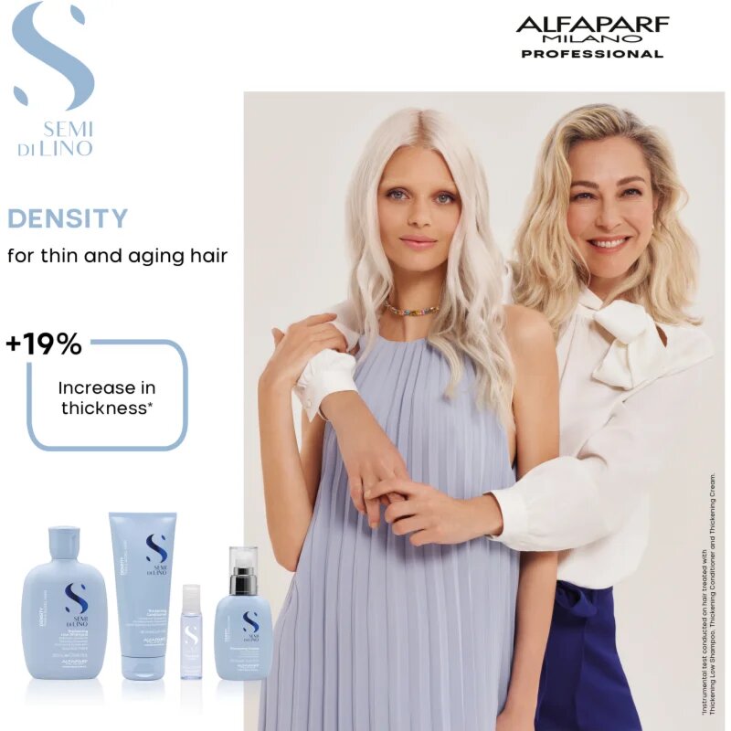 Alfaparf Milano Semi di Lino Density leöblítést nem igénylő ápolás a finom hajért 125 ml