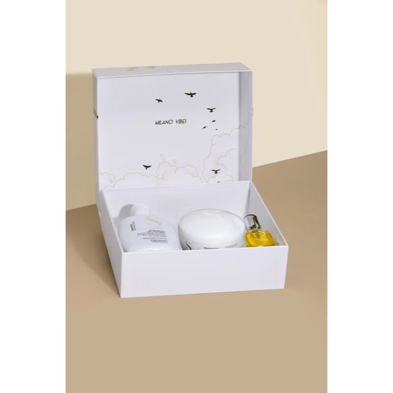 Alfaparf Milano Semi di Lino Diamond Holiday Kit ajándékszett a fénylő és selymes hajért