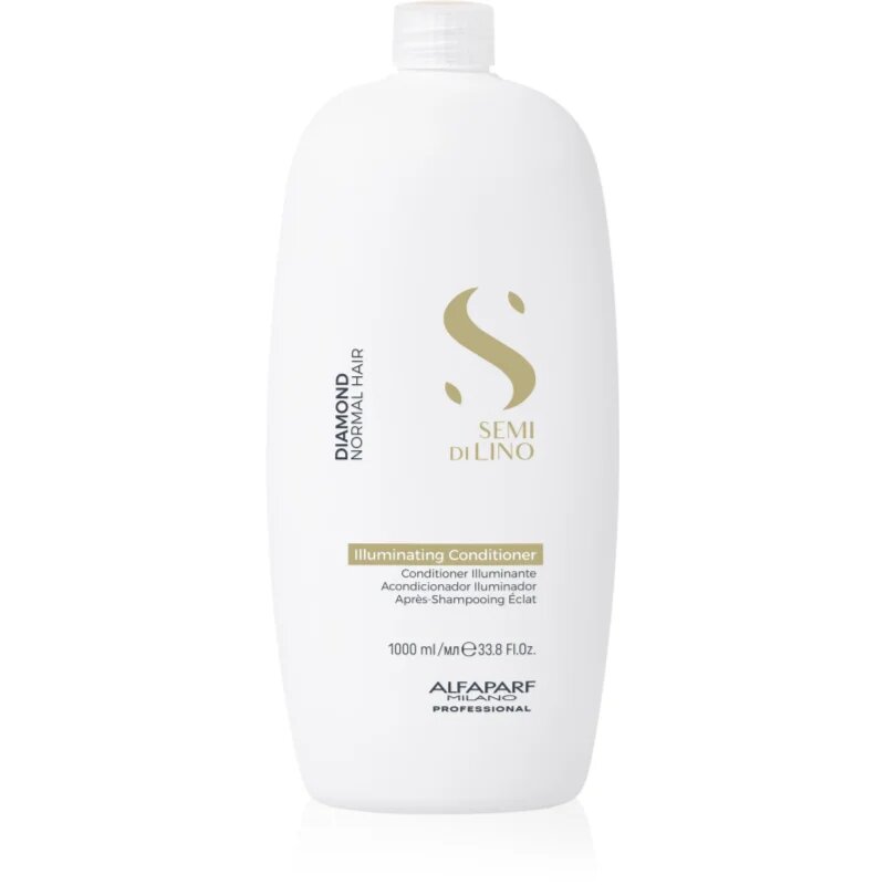 Alfaparf Milano Semi di Lino Diamond Illuminating élénkítő kondicionáló a fényes hajért és a könnyű fésülésért 1000 ml