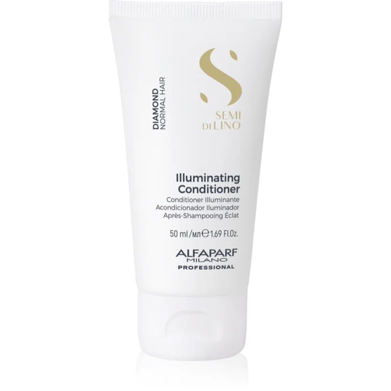 Alfaparf Milano Semi di Lino Diamond Illuminating élénkítő kondicionáló a fényes hajért és a könnyű fésülésért 50 ml