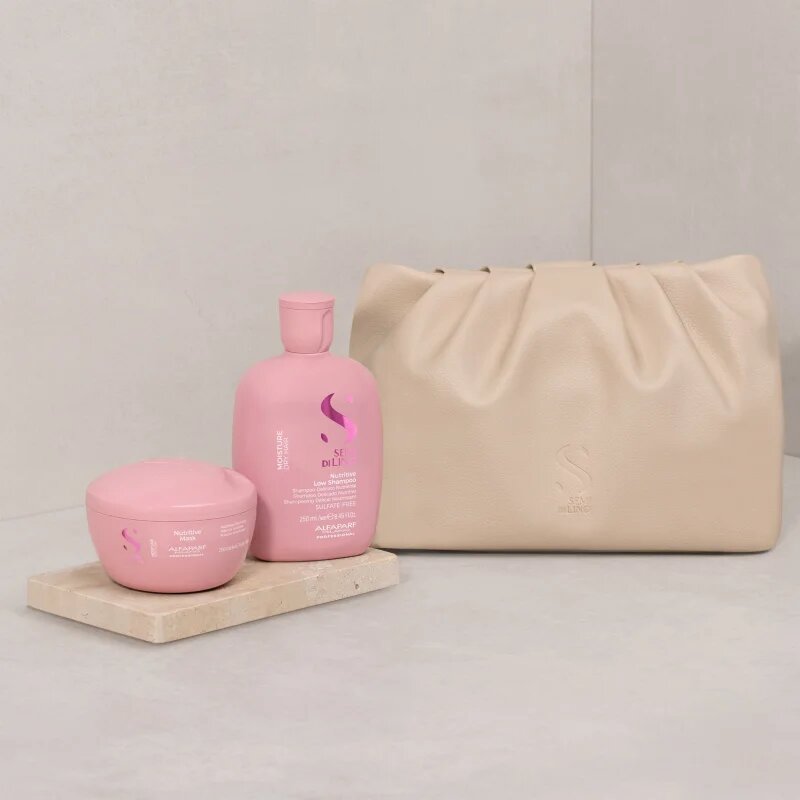 Alfaparf Milano Semi di Lino Moisture Duo Kit ajándékszett száraz hajra