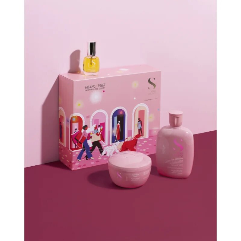 Alfaparf Milano Semi di Lino Moisture Holiday Kit ajándékszett az intenzív hidratálásért 3 db