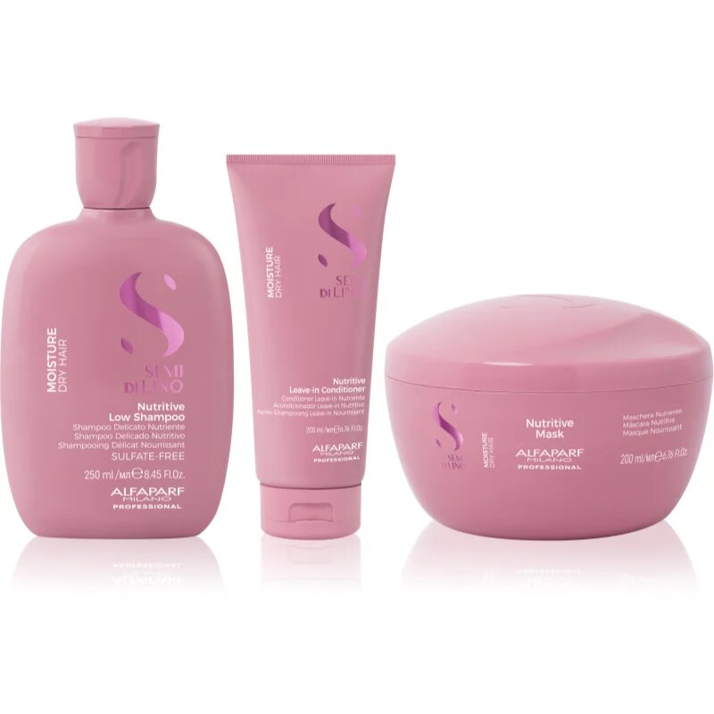 Alfaparf Milano Semi di Lino Moisture Kit szett a hidratálásért és a fényért