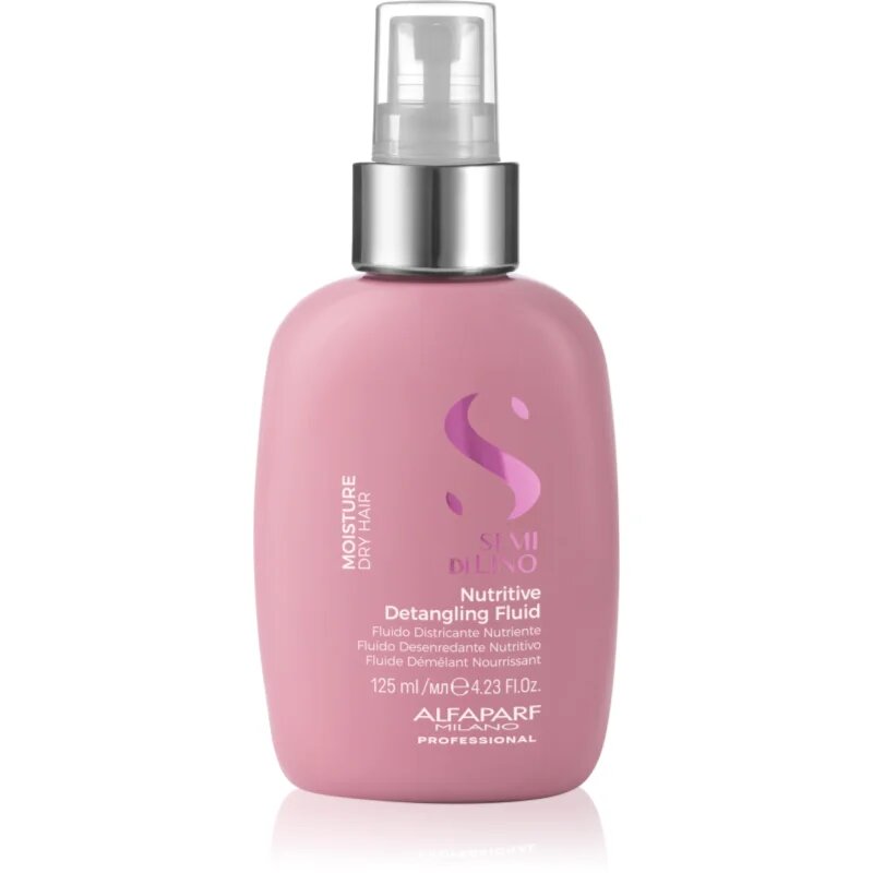 Alfaparf Milano Semi di Lino Moisture Nutritive Detangling Fluid öblítést nem igénylő hidratáló ápolás a könnyű kifésülésért 125 ml