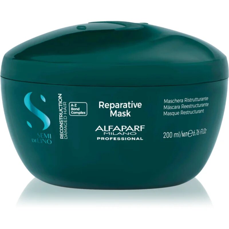 Alfaparf Milano Semi di Lino Reconstruction Reparative helyreállító hajpakolás töredezett károsult hajra 200 ml