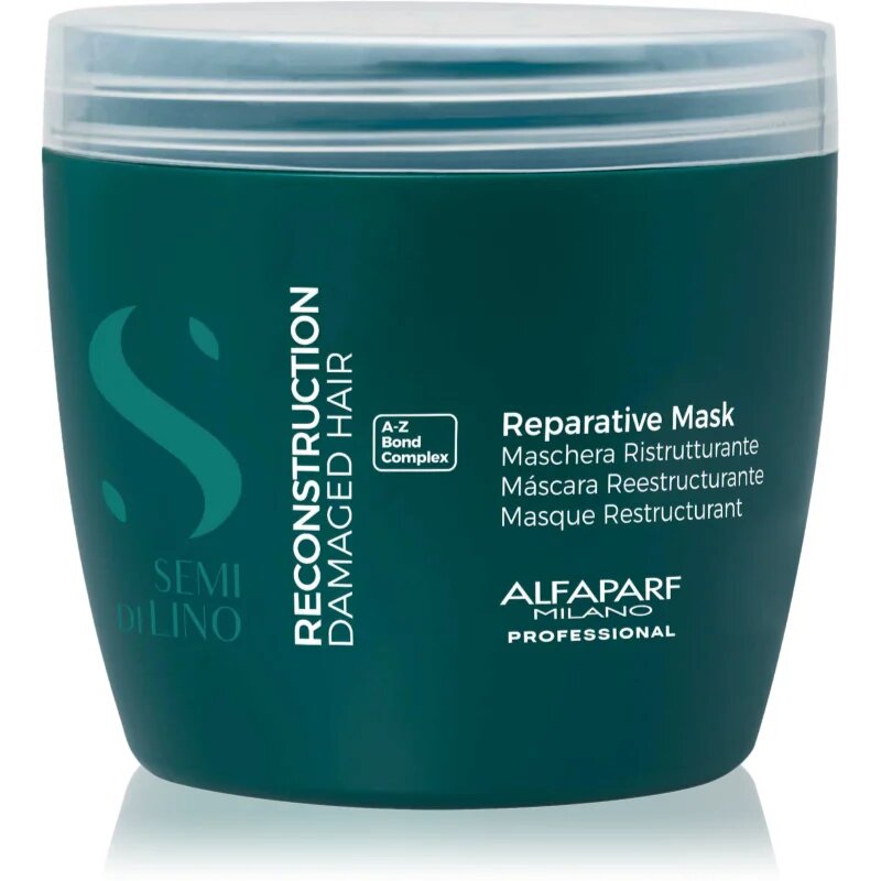 Alfaparf Milano Semi di Lino Reconstruction Reparative helyreállító hajpakolás töredezett károsult hajra 500 ml