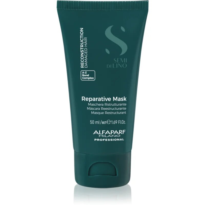 Alfaparf Milano Semi di Lino Reconstruction Reparative Mask helyreállító hajpakolás töredezett károsult hajra 50 ml
