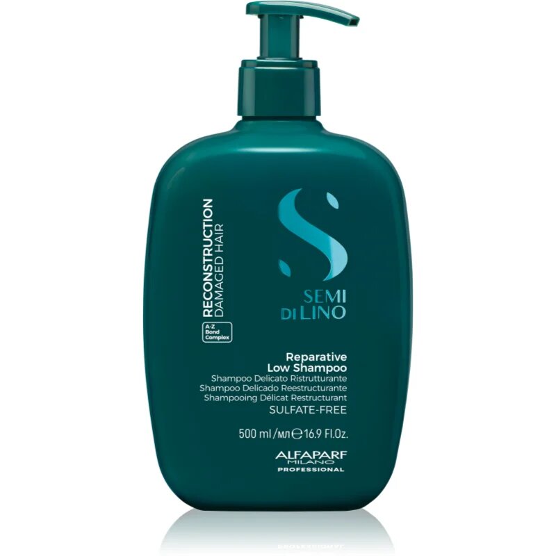 Alfaparf Milano Semi di Lino Reconstruction Reparative megújító sampon a károsult hajra 500 ml