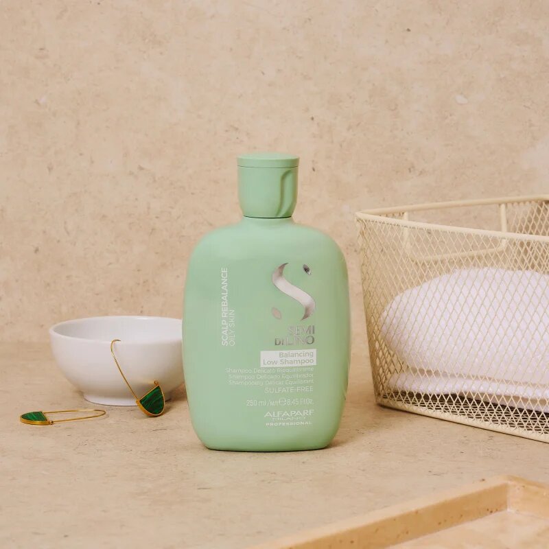 Alfaparf Milano Semi Di Lino Scalp Rebalance sampon zsíros fejbőrre 250 ml