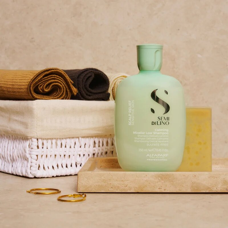 Alfaparf Milano Semi Di Lino Scalp Relief nyugtató sampon érzékeny fejbőrre 250 ml