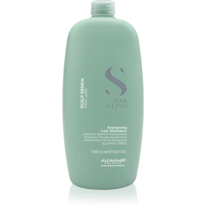 Alfaparf Milano Semi Di Lino Scalp Renew energetizáló sampon gyenge vékonyodó és töredezett hajra 1000 ml