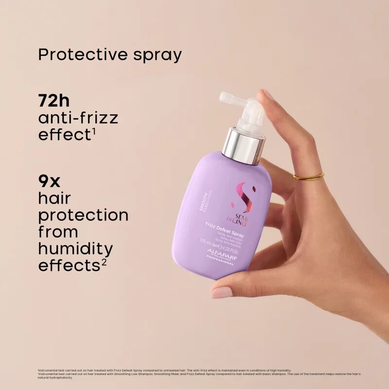 Alfaparf Milano Semi di Lino Smooth Frizz Defeat Spray kisimító spray a rakoncátlan hajra 125 ml