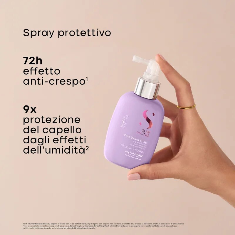 Alfaparf Milano Semi di Lino Smooth Frizz Defeat Spray kisimító spray a rakoncátlan hajra 125 ml
