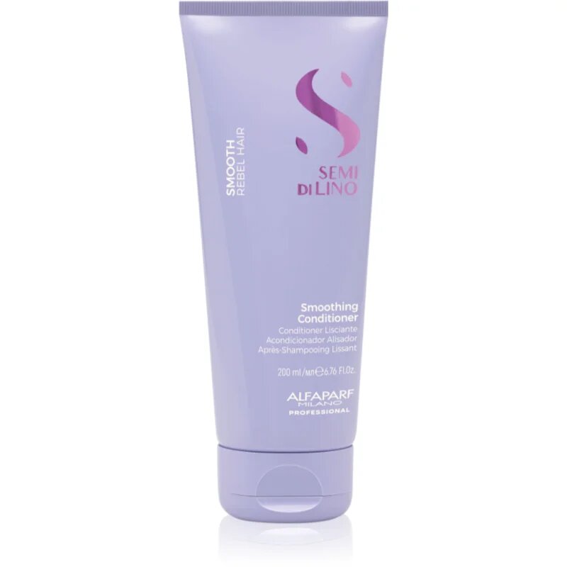 Alfaparf Milano Semi di Lino Smooth kisimító kondicionáló a rakoncátlan és töredezett hajra 200 ml