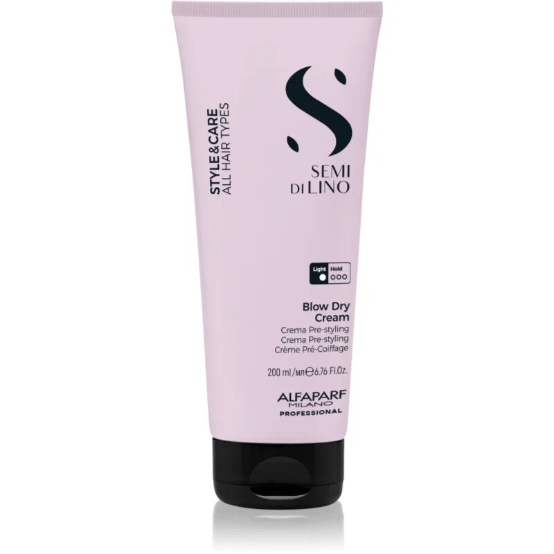Alfaparf Milano Semi di Lino Style&Care Blow Dry Cream haj kifújását meggyorsító védőkrém minden hajtípusra 200 ml