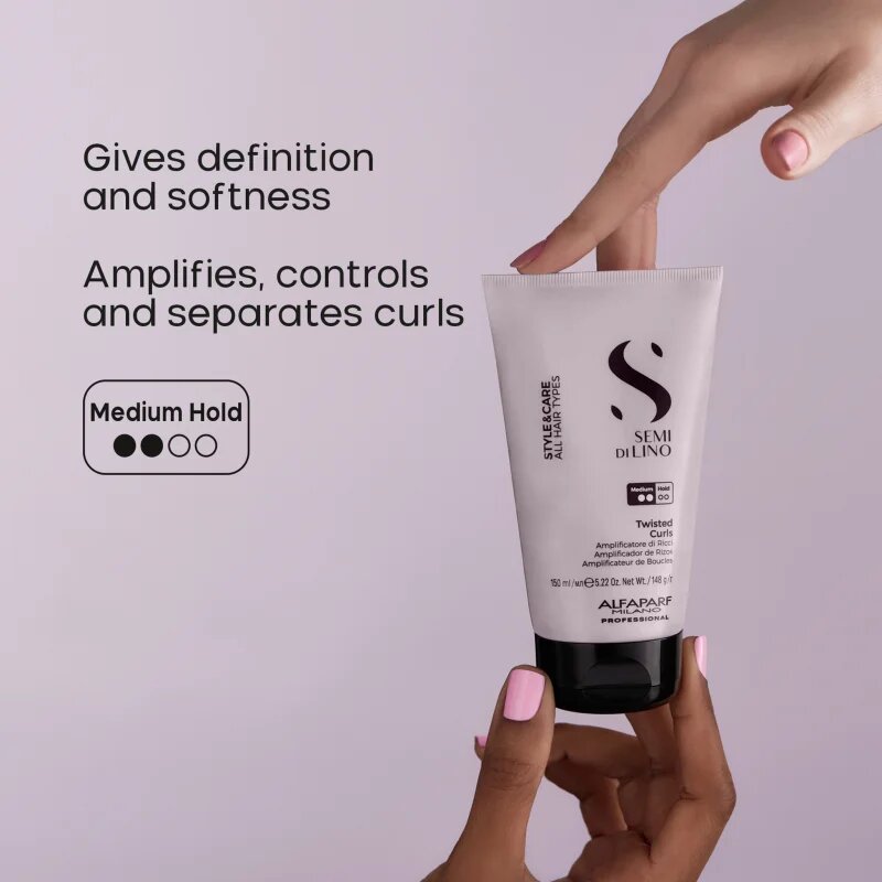 Alfaparf Milano Semi di Lino Style&Care Twisted curls formázó krém a hullámok kiemelésére 150 ml
