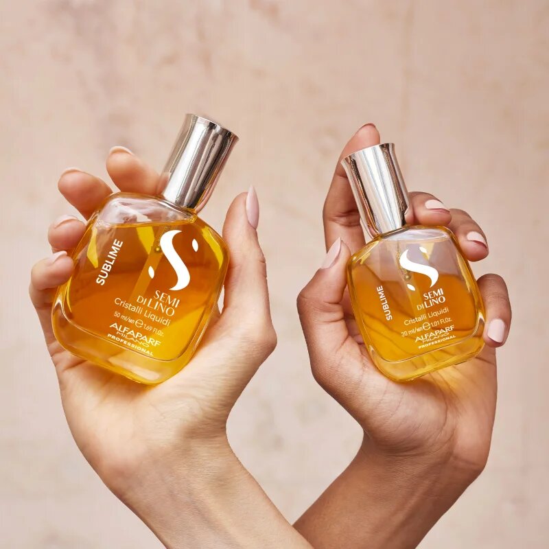 Alfaparf Milano Semi di Lino Sublime Cristalli hidratáló olaj a fénylő és selymes hajért 15 ml