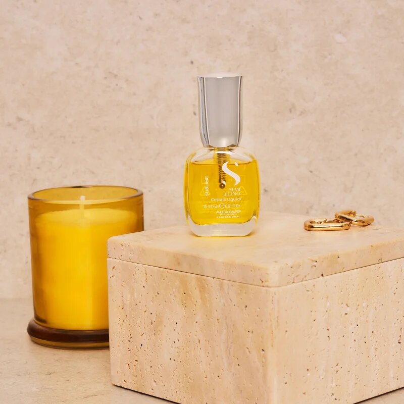 Alfaparf Milano Semi di Lino Sublime Cristalli hidratáló olaj a fénylő és selymes hajért 15 ml