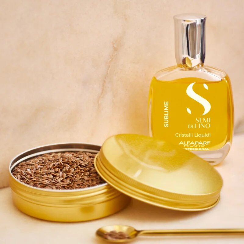 Alfaparf Milano Semi di Lino Sublime Cristalli hidratáló olaj a fénylő és selymes hajért 30 ml