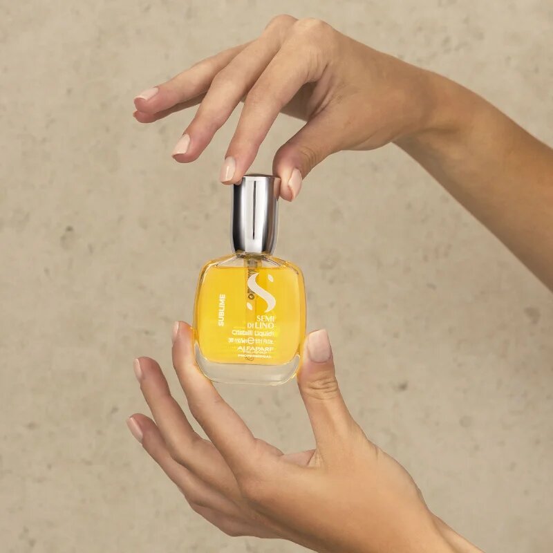 Alfaparf Milano Semi di Lino Sublime Cristalli hidratáló olaj a fénylő és selymes hajért 30 ml