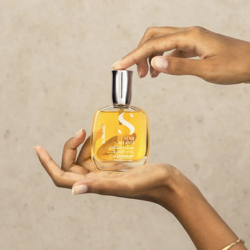 Alfaparf Milano Semi di Lino Sublime Cristalli hidratáló olaj a fénylő és selymes hajért 50 ml