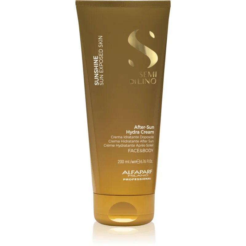 Alfaparf Milano Semi di Lino Sunshine After Sun Hydra Cream hidratáló krém arcra és testre napozás után 200 ml