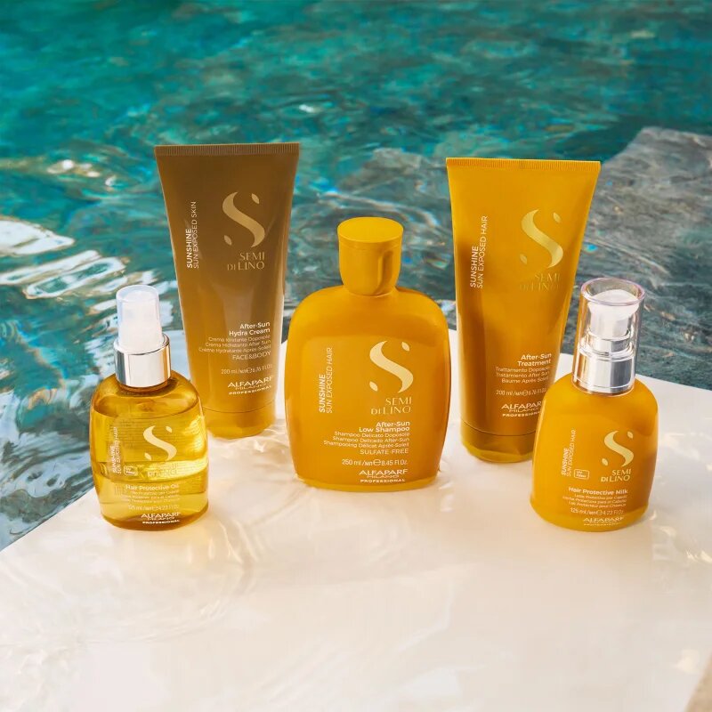 Alfaparf Milano Semi di Lino Sunshine After Sun Hydra Cream hidratáló krém arcra és testre napozás után 200 ml