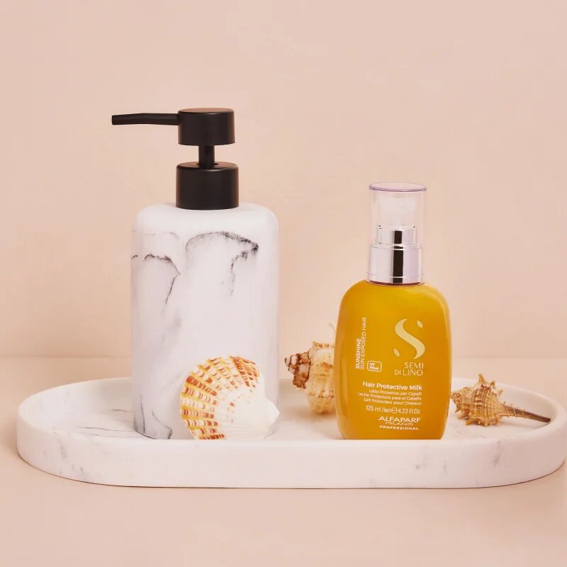 Alfaparf Milano Semi di Lino Sunshine öblítést nem igénylő tej a hajra nap által károsult haj 125 ml