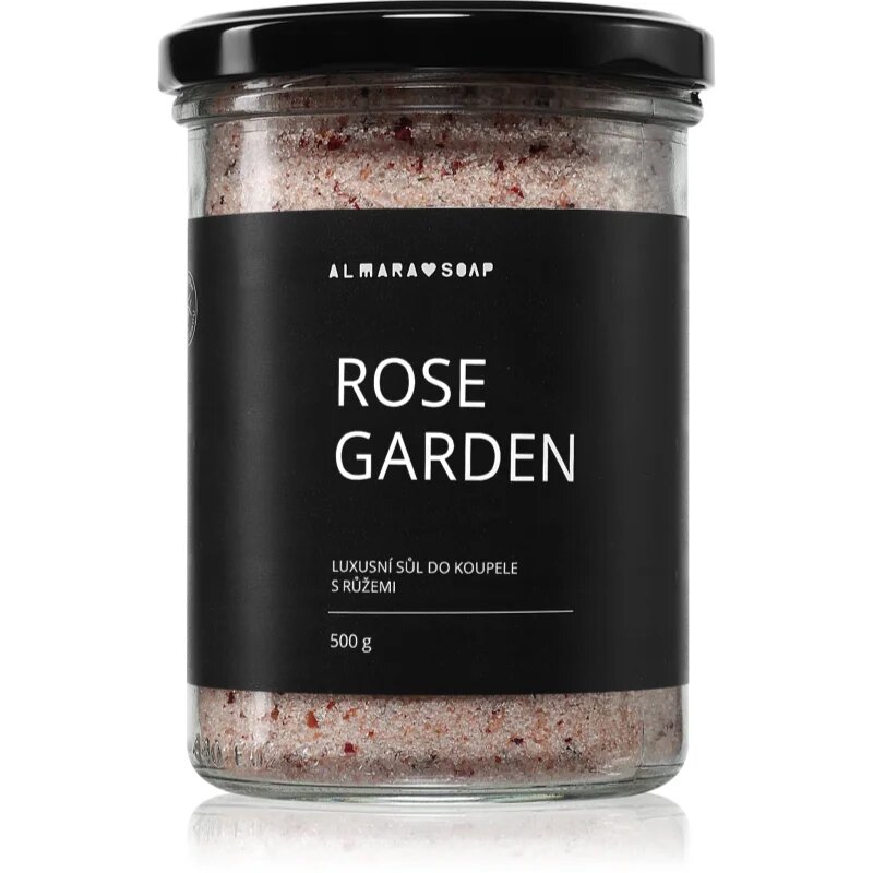 Almara Soap Bath Salt relaxáló fürdősó illattal Rose Garden 450 g