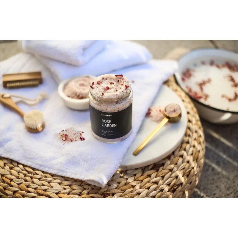 Almara Soap Bath Salt relaxáló fürdősó illattal Rose Garden 450 g