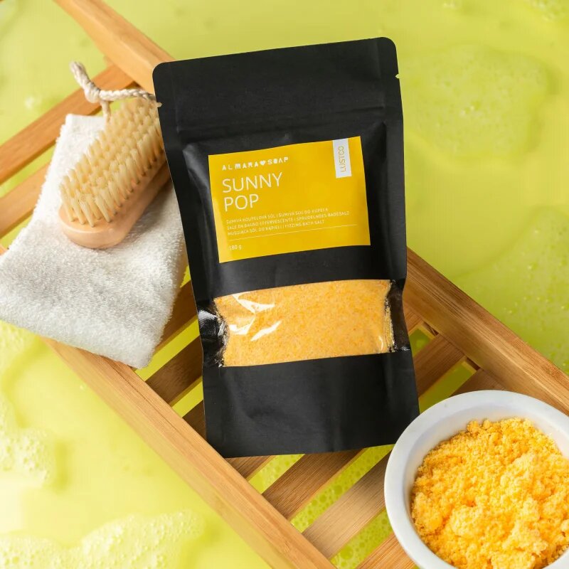 Almara Soap Bath Salt Sunny Pop színező fürdősó 180 g