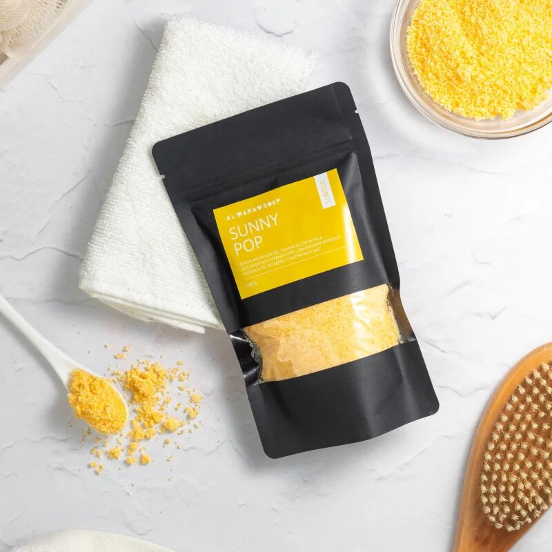 Almara Soap Bath Salt Sunny Pop színező fürdősó 180 g
