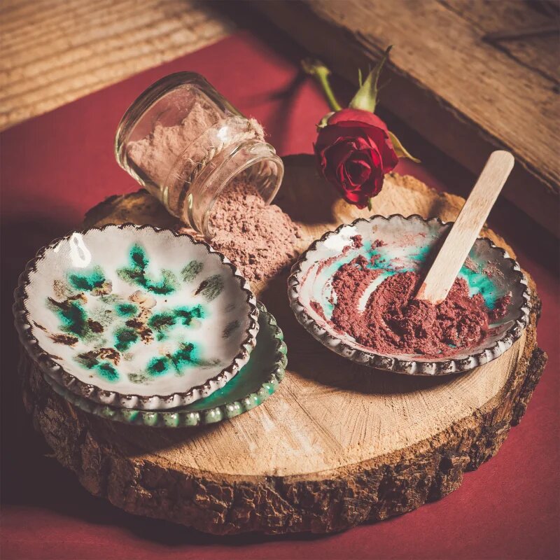 Almara Soap Face Pink Clay & Rose nyugtató arcmaszk a nagyon száraz és érzékeny bőrre 20 g