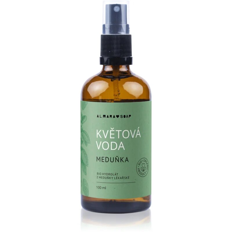 Almara Soap Floral Water Lemon balm bőrtisztító víz száraz bőrre 100 ml