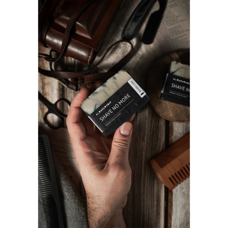 Almara Soap Natural Shave no more kézműves szappan hajra szakállra és testre uraknak 90 g