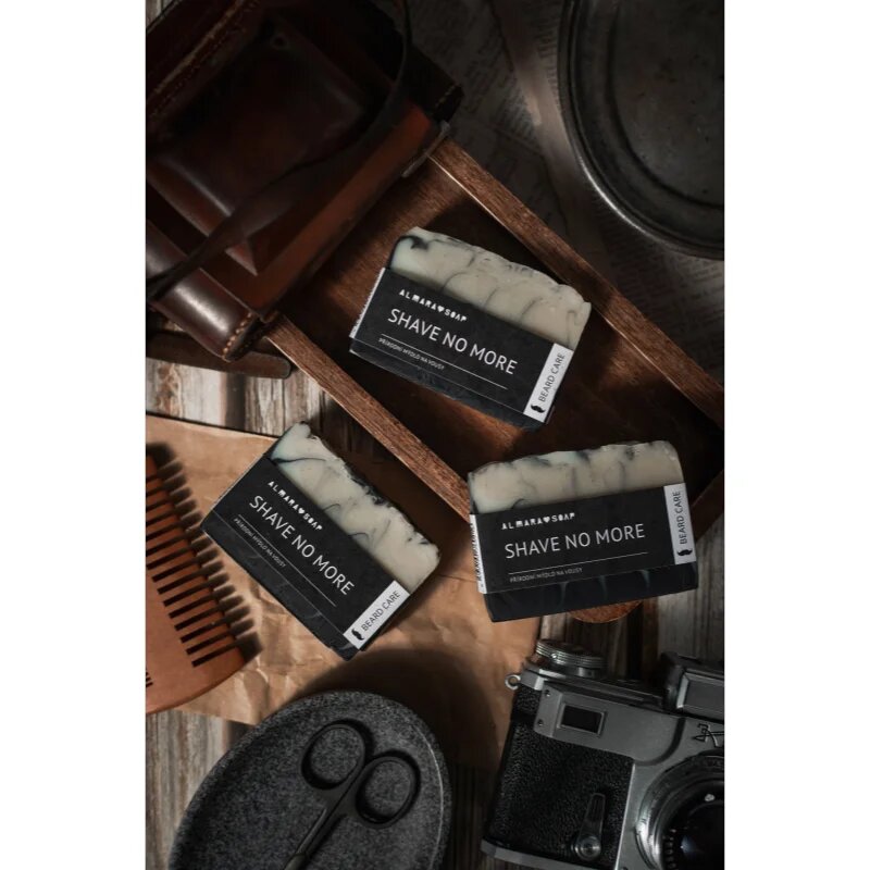 Almara Soap Natural Shave no more kézműves szappan hajra szakállra és testre uraknak 90 g