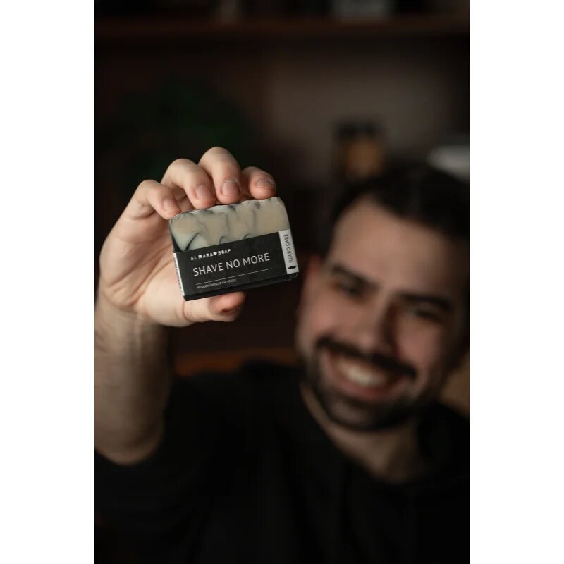 Almara Soap Natural Shave no more kézműves szappan hajra szakállra és testre uraknak 90 g