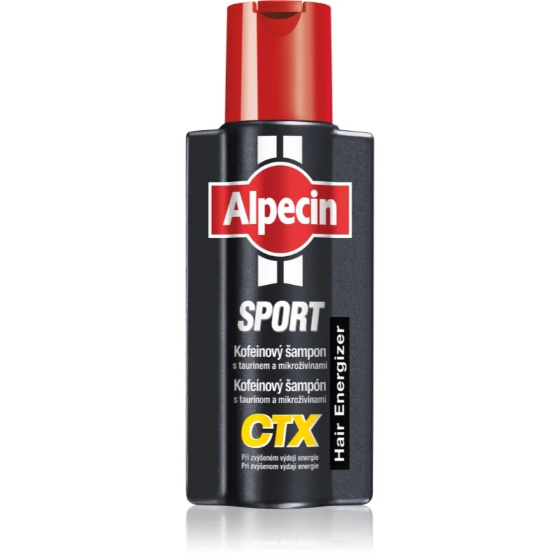Alpecin Sport CTX koffeines sampon hajhullás ellen megnövekedett energiafelhasználás esetén 250 ml
