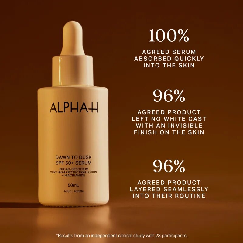Alpha-H Dawn to Dusk könnyű szérum SPF 50+ 50 ml